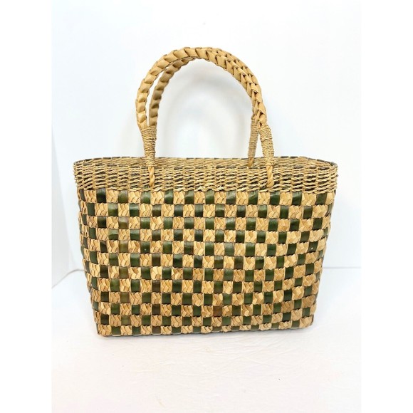 Handcrafted Jute Tote Bag Woven, Medium Size, Women Boho Style - Picture 6 of 13